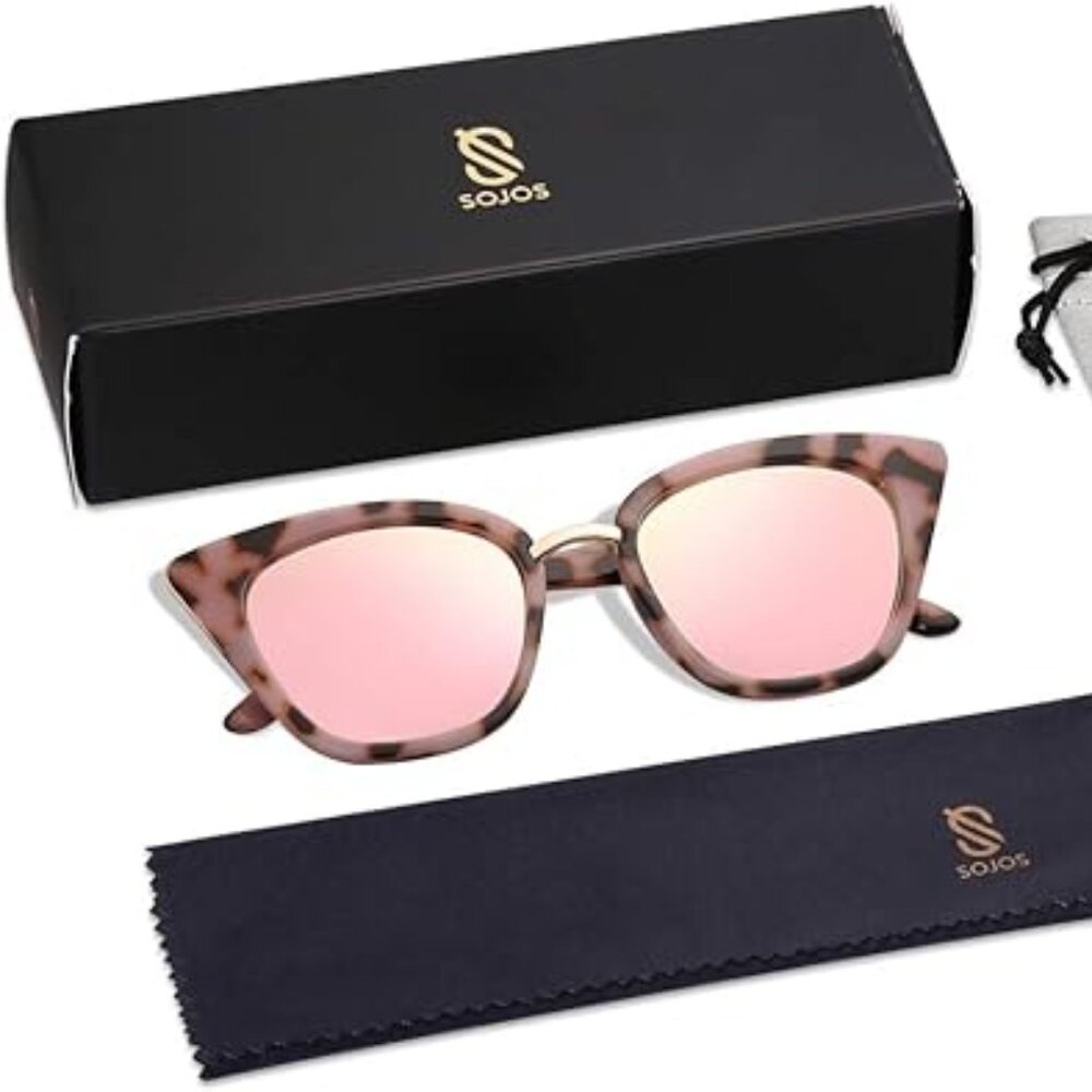 Cat eye pink sunglasses